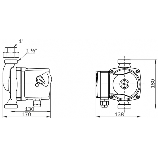 Циркуляционный насос AQUARIO AC 258-180