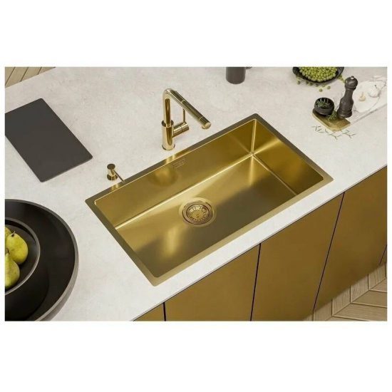 Дозатор для кухонной мойки ALVEUS Plum 1129081 золото