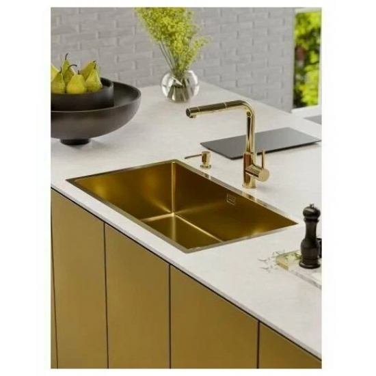 Дозатор для кухонной мойки ALVEUS Plum 1129081 золото