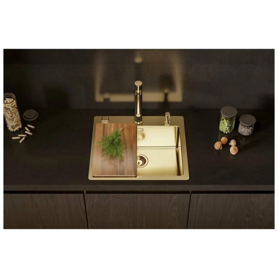 Дозатор для кухонной мойки ALVEUS Plum 1129081 золото