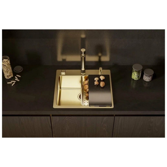 Дозатор для кухонной мойки ALVEUS Plum 1129081 золото