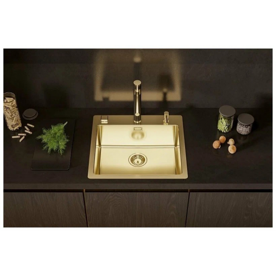 Дозатор для кухонной мойки ALVEUS Plum 1129081 золото