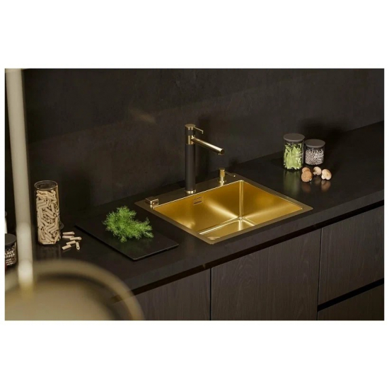 Дозатор для кухонной мойки ALVEUS Plum 1129081 золото