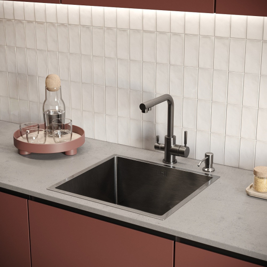 Дозатор для кухонной мойки DOMACI Равенна 401 черный