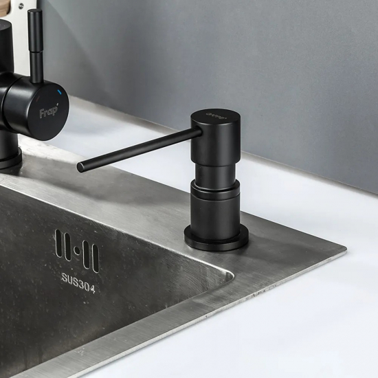 Дозатор для кухонной мойки GAPPO G402-1 черный, латунь