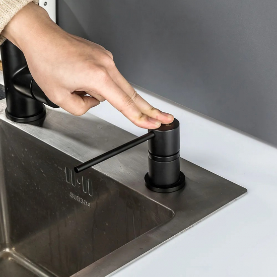 Дозатор для кухонной мойки GAPPO G402-1 черный, латунь