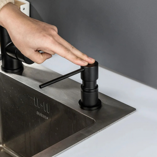 Дозатор для кухонной мойки GAPPO G402-1 черный, латунь