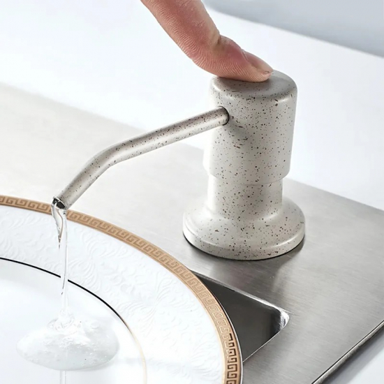 Дозатор для кухонной мойки LEDEME L405K врезной бежевый 