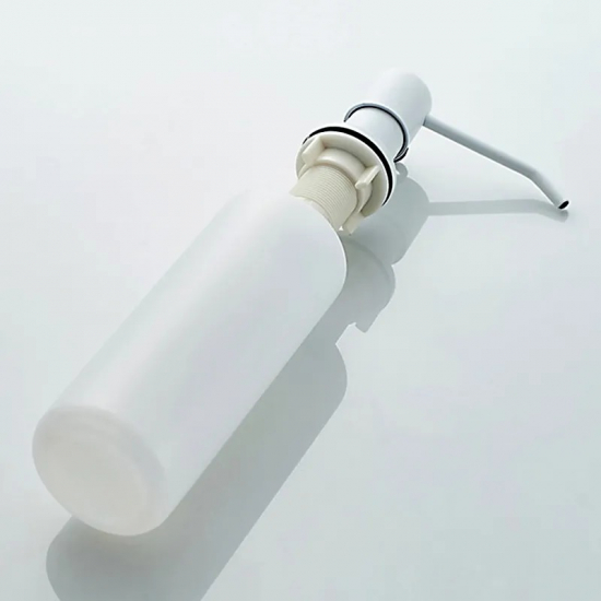 Дозатор для кухонной мойки LEDEME L405Н врезной белый 