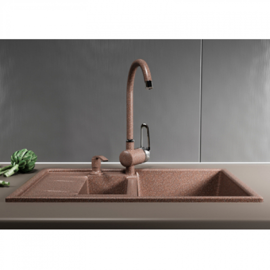 Дозатор для кухонной мойки MIXLINE ML-D02 терракотовый (307) 330 мл