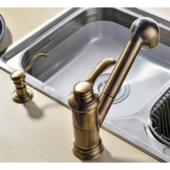 Дозатор для кухонной мойки OMOIKIRI OM-01-AB 4995003 античная латунь