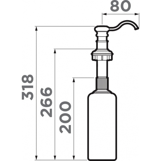 Дозатор для кухонной мойки OMOIKIRI OM-01 CA 4995034 карамель