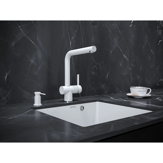 Дозатор для кухонной мойки PAULMARK Brevit D005-431, белый матовый