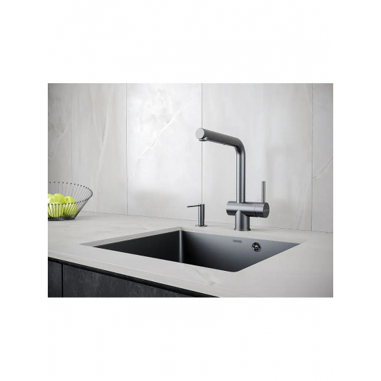 Дозатор для кухонной мойки PAULMARK Decus D004-GM, вороненая сталь