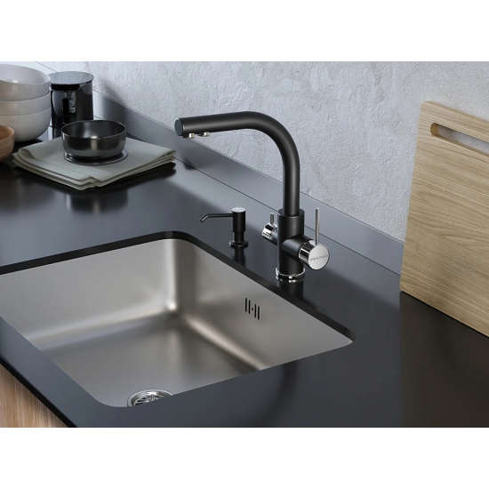 Дозатор для кухонной мойки PAULMARK Rein D002-401, антрацит