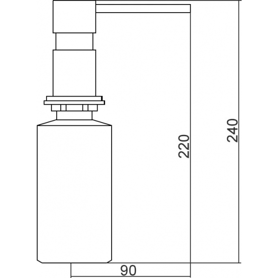 Дозатор для кухонной мойки SEAMAN SSA-011 SS