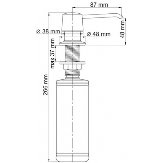 Дозатор для кухонной мойки WASSERKRAFT K-1099 хром