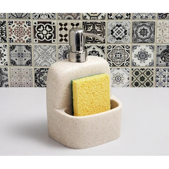 Дозатор для кухонной мойки WASSERKRAFT K-8499 с емкостью для губки