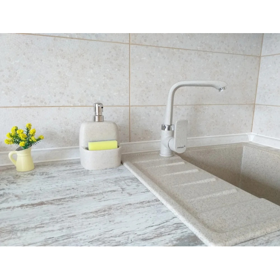 Дозатор для кухонной мойки WASSERKRAFT K-8499 с емкостью для губки