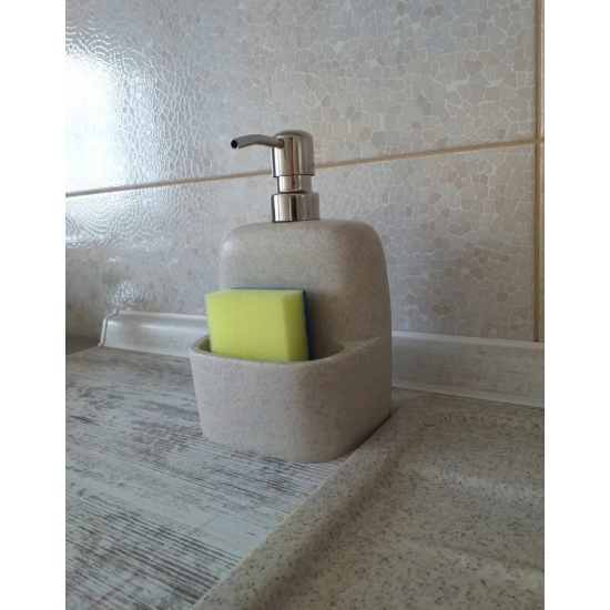 Дозатор для кухонной мойки WASSERKRAFT K-8499 с емкостью для губки