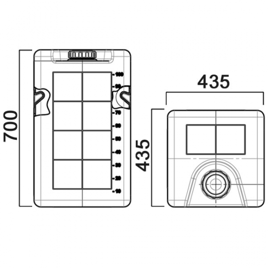 Дозировочный контейнер AНИОН К100К объем 100 литров белый