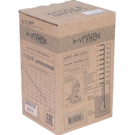 Дренажный насос ДЖИЛЕКС Дренажник 110/8