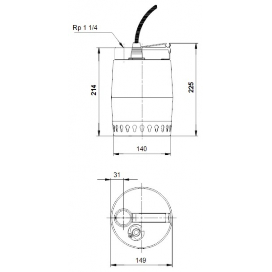 Дренажный насос GRUNDFOS UNILIFT KP 150-M1