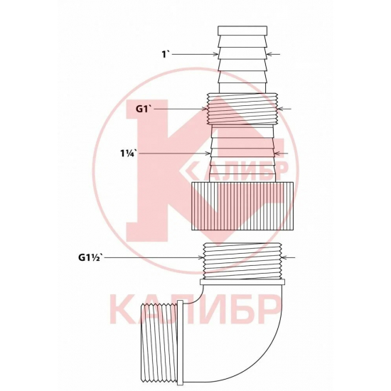 Дренажный насос КАЛИБР НПЦ-1100/35Н