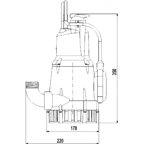 Дренажный насос ВИХРЬ ДН -550Н 68/2/4