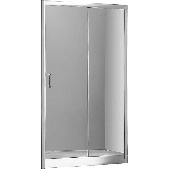 Душевая дверь в нишу AQUANET Alfa NAA6121 150x200 стекло прозрачное, профиль хром