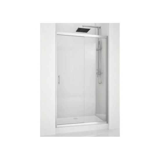 Душевая дверь в нишу AQUANET Alfa NAA6121 150x200 стекло прозрачное, профиль хром