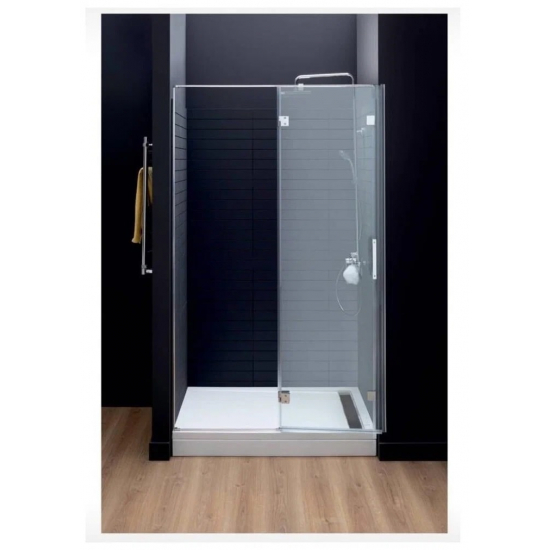 Душевая дверь в нишу AQUANET Beta NWD6221 100x200 L левая стекло прозрачное, профиль хром 