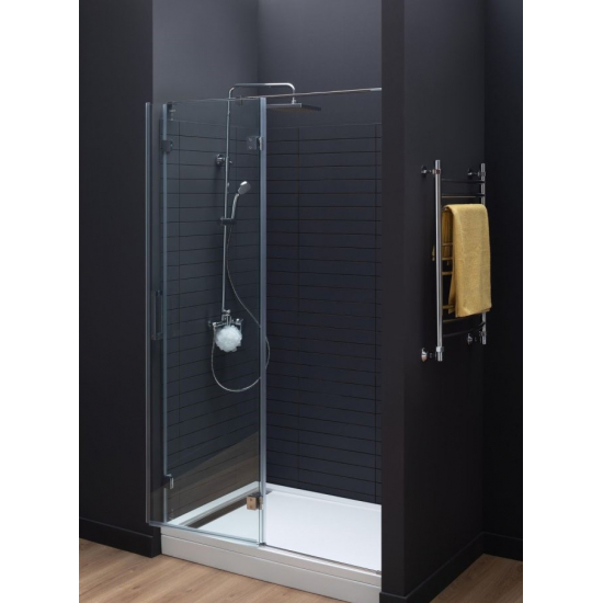 Душевая дверь в нишу AQUANET Beta NWD6221 120x200 R правая стекло прозрачное, профиль хром 