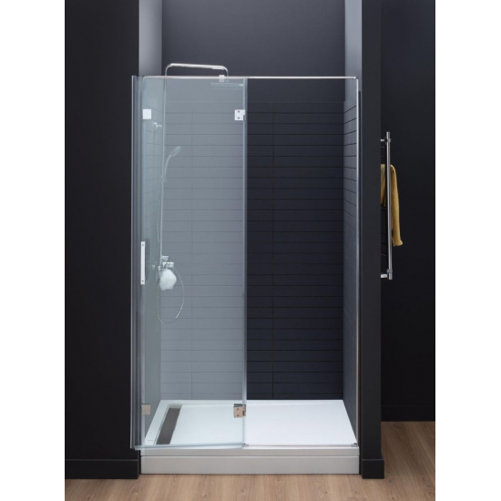 Душевая дверь в нишу AQUANET Beta NWD6221 120x200 R правая стекло прозрачное, профиль хром 
