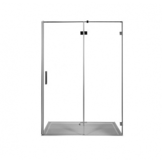 Душевая дверь в нишу AQUANET Beta NWD6221 140x200 L левая стекло прозрачное, профиль хром