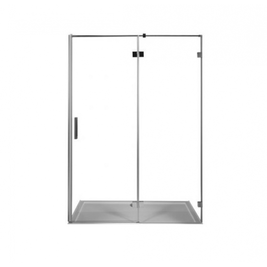 Душевая дверь в нишу AQUANET Beta NWD6221 140x200 L левая стекло прозрачное, профиль хром