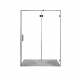 Душевая дверь в нишу AQUANET Beta NWD6221 140x200 L левая стекло прозрачное, профиль хром