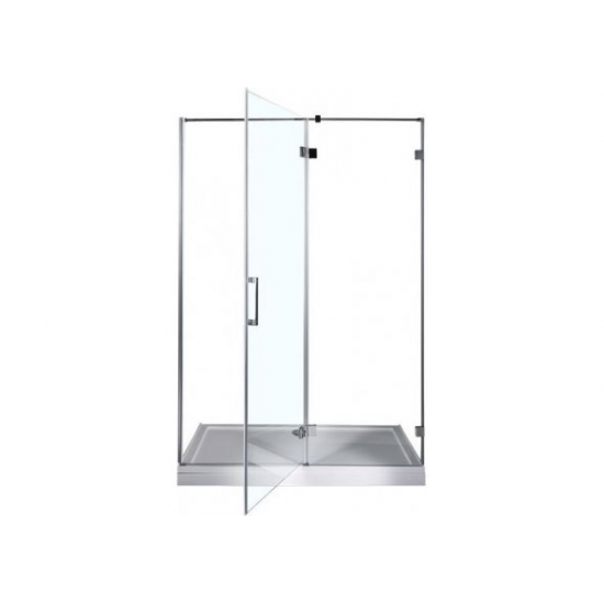 Душевая дверь в нишу AQUANET Beta NWD6221 140x200 L левая стекло прозрачное, профиль хром