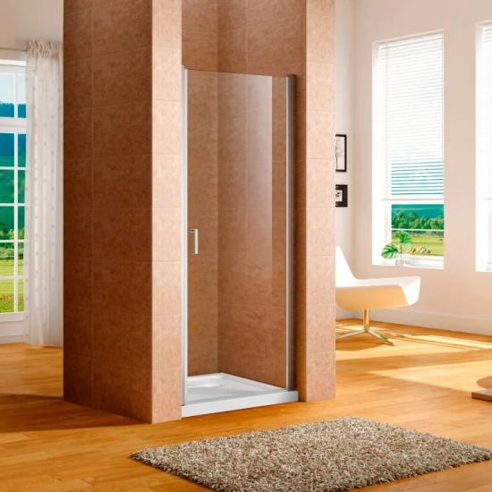 Душевая дверь в нишу AQUANET Cinetic AE12-N-80H190U-CT 80x190 стекло прозрачное, профиль хром