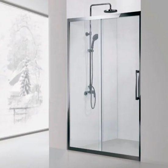 Душевая дверь в нишу AQUANET DELTA NPE6121 120x200 стекло прозрачное, профиль хром