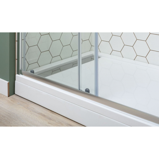 Душевая дверь в нишу AQUANET SD-1400A 140x190 стекло прозрачное, профиль хром