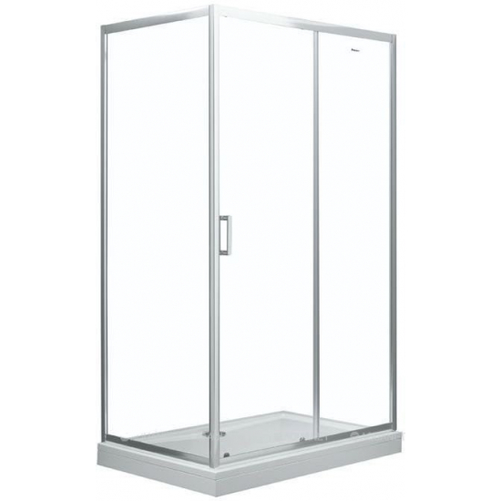 Душевая дверь в нишу AQUANET SD-1400A 140x190 стекло прозрачное, профиль хром