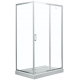 Душевая дверь в нишу AQUANET SD-1400A 140x190 стекло прозрачное, профиль хром