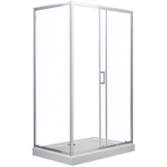 Душевая дверь в нишу AQUANET SD-1400A 140x190 стекло прозрачное, профиль хром