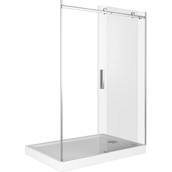 Душевая дверь в нишу BAS Good door Galaxy WTW-120-C-CH 120x195 стекло прозрачное, профиль хром