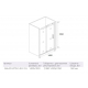 Душевая дверь в нишу BAS Good door Galaxy WTW-140-C-CH 140x195 стекло прозрачное, профиль хром