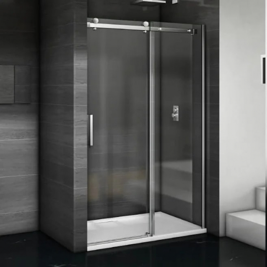 Душевая дверь в нишу BAS Good door Galaxy WTW-140-C-CH 140x195 стекло прозрачное, профиль хром