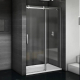 Душевая дверь в нишу BAS Good door Galaxy WTW-140-C-CH 140x195 стекло прозрачное, профиль хром