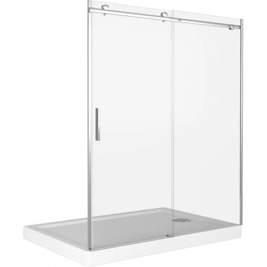 Душевая дверь в нишу BAS Good door Galaxy WTW-140-C-CH 140x195 стекло прозрачное, профиль хром