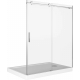 Душевая дверь в нишу BAS Good door Galaxy WTW-140-C-CH 140x195 стекло прозрачное, профиль хром